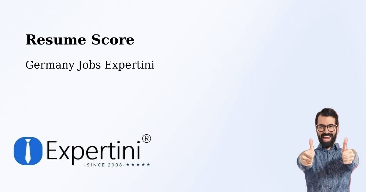 Resume Score & Job Description Match Tool – Woringen - Germany Jobs Expertini